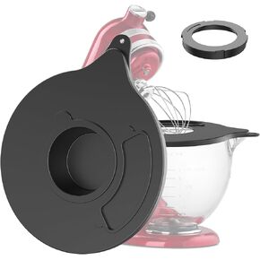 Mixer Bowl Cover Lid for KitchenAid K5GB 5 Quart Tilt Head Stand Mixer Glass Bowl Replacement Parts & Accessories