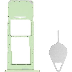 Sim Card Tray Replacement for Samsung Galaxy A14 5G (Single SIM Version) - Green Card Tray Slot Holder Bracket Adapter with Needle Ejector for A14 5G SM-A146U A146U1 S146VL