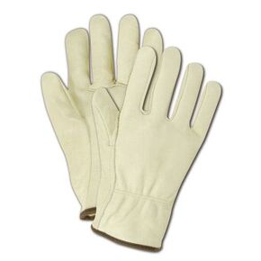 MAGID B540E RoadMaster Unlined Grain Leather Driver Glove with Straight Thumb, Work, Extra Large, Tan (12 Pair)