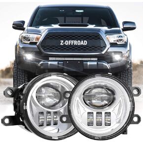 Z-OFFROAD New LED Fog Lights for 2016-2022 Tacoma 2014-2022 4Runner 2014-2019 Tundra Truck Driving Lamps Assembly Replacement w/Bracket, Driver and Passenger Side- Black