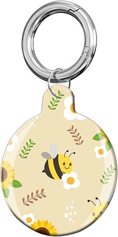 Compatible with AirTag Case Cover, Cute Protective Tracker Case with Loop Keychain Holder for Airtag in Kuwait