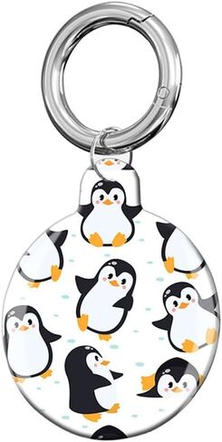 Compatible with AirTag Case Cover, Cute Protective Tracker Case with Loop Keychain Holder for Airtag in Kuwait