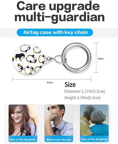 Compatible with AirTag Case Cover, Cute Protective Tracker Case with Loop Keychain Holder for Airtag in Kuwait