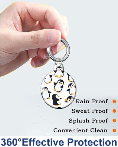 Compatible with AirTag Case Cover, Cute Protective Tracker Case with Loop Keychain Holder for Airtag in Kuwait