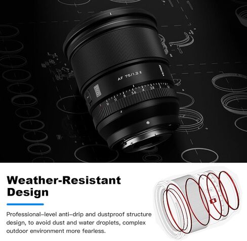 VILTROX PRO Series 75mm f/1.2 for Fuji X mount Camera, Auto Focus Large Aperture APS-C Prime Lens Designed for Fujifilm FX Cameras X-A7 X-E3 X-E4 X-H1 X-M1 X-Pro3 X-S10 X-T2 X-T3 X-T4 X-30II X-H2 X-T5 in Saudi Arabia
