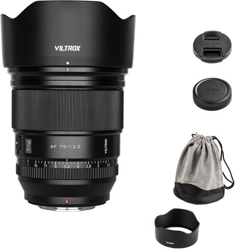 VILTROX PRO Series 75mm f/1.2 for Fuji X mount Camera, Auto Focus Large Aperture APS-C Prime Lens Designed for Fujifilm FX Cameras X-A7 X-E3 X-E4 X-H1 X-M1 X-Pro3 X-S10 X-T2 X-T3 X-T4 X-30II X-H2 X-T5 in Saudi Arabia