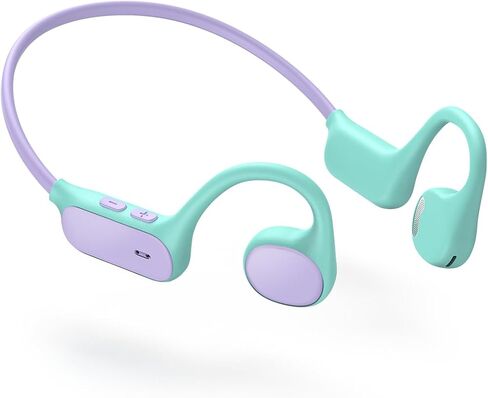 iClever Kids Headphones, Bluetooth 5.4 Air Conduction Open Ear Headphones, Safe Volume 74&85 dBA, Clear Audio, 360° Bending, Ultra-Light Comfortable Kids Bluetooth Headphones for iPad/Outdoor/Sports in Saudi Arabia
