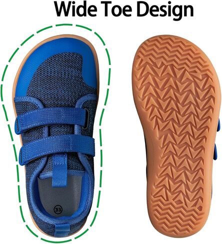Toddler/Little/Big/Kid Wide Barefoot Shoes Boys Girls Breathable Minimalist Sneakers Lightweight Zero Drop Shoes Wide Toe Box Walking Shoes in Kuwait