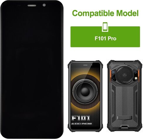 بديل متوافق مع Fossibot F101 Pro (أسود بدون إطار) شاشة LCD تعمل باللمس مجموعة رقمية مع أدوات إصلاح in Saudi Arabia