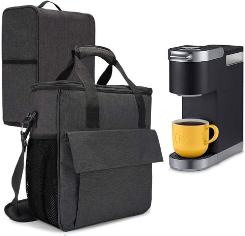 Travel Coffee Maker Carry Bag With a Cover, Travel Case for Keurig K-Mini or Keurig K-Mini Plus Coffee Maker or Coffee Pod or Keurig Travel Mug, Gray （Bag and Cover Only (Patent Design) in Saudi Arabia