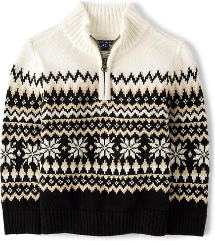 The Children's Place Baby Boys' and Toddler Quarter Zip Sweater in Saudi Arabia