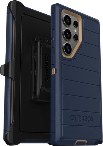 OtterBox Samsung Galaxy S24 Ultra (Only) - Defender Series Case - Blue Suede Shoes - Screenless - Rugged & Durable - with Port Protection - Holster Clip Included - Microbial Defense Protection in Saudi Arabia