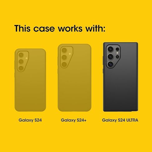 OtterBox Samsung Galaxy S24 Ultra (فقط) - حافظة سلسلة Defender - أحذية من جلد الغزال الأزرق - بدون شاشة - متينة ومتينة - مع حماية للمنافذ - يتضمن مشبك الحافظة - حماية دفاعية ميكروبية in Saudi Arabia
