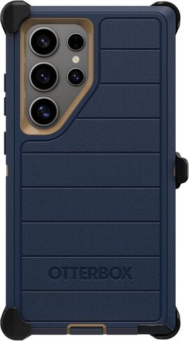 OtterBox Samsung Galaxy S24 Ultra (Only) - Defender Series Case - Blue Suede Shoes - Screenless - Rugged & Durable - with Port Protection - Holster Clip Included - Microbial Defense Protection in Saudi Arabia