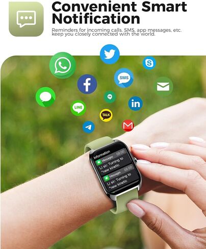 2025 Smart Watch for Men Women (Answer/Make Call),2.02" Smartwatches with 110+Sport Modes,Blood Pressure Blood Oxygen Heart Rate Sleep Monitor,IP68 Waterproof Fitness Watch Compatible with iOS Android in Saudi Arabia