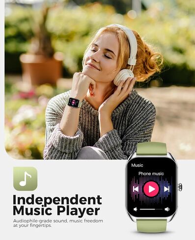 2025 Smart Watch for Men Women (Answer/Make Call),2.02" Smartwatches with 110+Sport Modes,Blood Pressure Blood Oxygen Heart Rate Sleep Monitor,IP68 Waterproof Fitness Watch Compatible with iOS Android in Saudi Arabia