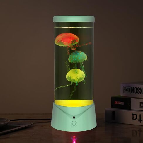 Boho Decor Jellyfish Lamp Large Jelly Fish LED Aquarium Fashion Table Lamp 9 Color Changing 2 Modes Green Nature Room Night Light in Saudi Arabia
