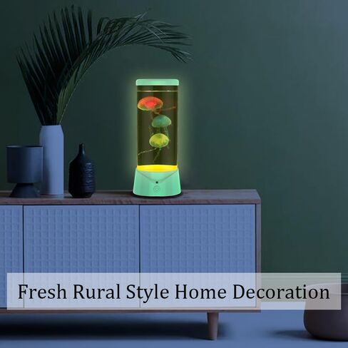 Boho Decor Jellyfish Lamp Large Jelly Fish LED Aquarium Fashion Table Lamp 9 Color Changing 2 Modes Green Nature Room Night Light in Saudi Arabia