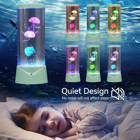 Boho Decor Jellyfish Lamp Large Jelly Fish LED Aquarium Fashion Table Lamp 9 Color Changing 2 Modes Green Nature Room Night Light in Saudi Arabia