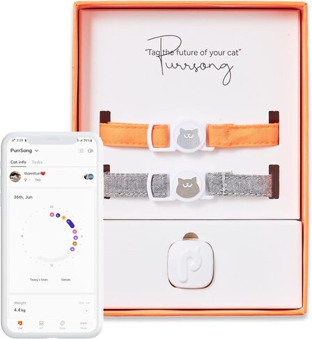 LavvieTAG Charger Set | Smartwatch for Cat ID Tag Light (0.01lbs) Activity Analysis Heath Care Calrorie Consumption App Integration Monitor Fitness Tracker(Charger Included) in Saudi Arabia