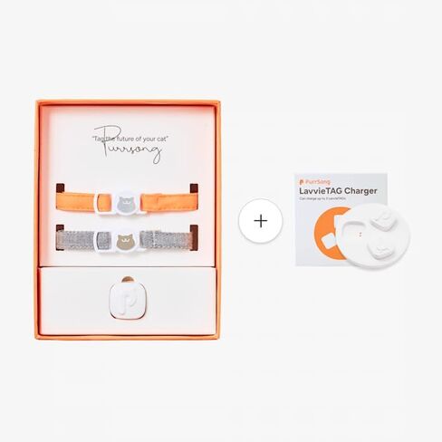 LavvieTAG Charger Set | Smartwatch for Cat ID Tag Light (0.01lbs) Activity Analysis Heath Care Calrorie Consumption App Integration Monitor Fitness Tracker(Charger Included) in Saudi Arabia