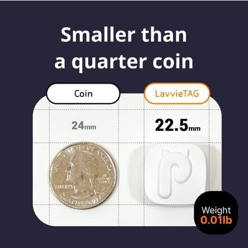 LavvieTAG Charger Set | Smartwatch for Cat ID Tag Light (0.01lbs) Activity Analysis Heath Care Calrorie Consumption App Integration Monitor Fitness Tracker(Charger Included) in Saudi Arabia