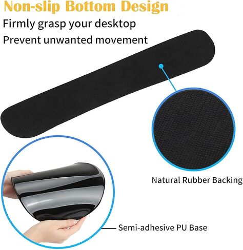 Ergonomically Upgraded Keyboard Wrist Rest and Comfortable Wrist Rest Gel Mouse Pad Set, Non-Slip Rubber Base and Cute Coaster, for Work, Game Home, Quoting Psalm 46:10 in Saudi Arabia
