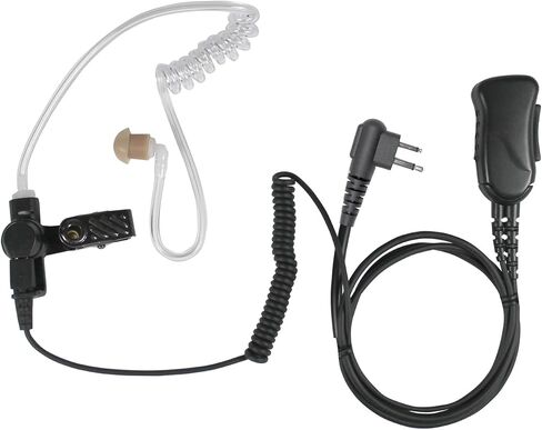 PRYME® SPM-1303 Mirage™ Wired Auxiliary Lapel Mic Surveillance Kit (1-Wire) with Noise Reducing Mic Element and Acoutistic Tube Earphone-for: Motorola 2-Pin(Side) Standard Radio Models in Kuwait
