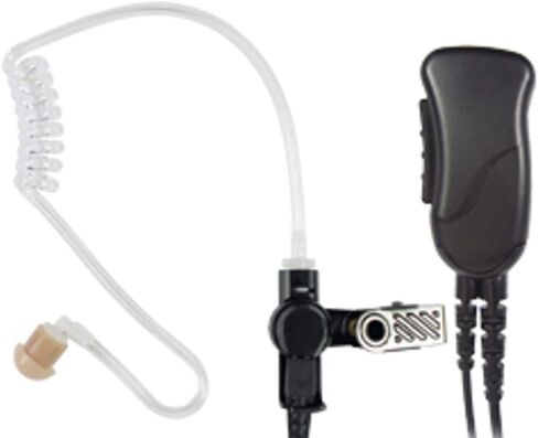 PRYME® SPM-1303 Mirage™ Wired Auxiliary Lapel Mic Surveillance Kit (1-Wire) with Noise Reducing Mic Element and Acoutistic Tube Earphone-for: Motorola 2-Pin(Side) Standard Radio Models in Kuwait