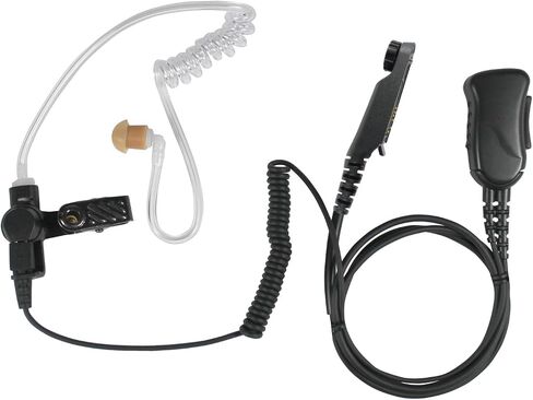 PRYME® SPM-1303 Mirage™ Wired Auxiliary Lapel Mic Surveillance Kit (1-Wire) with Noise Reducing Mic Element and Acoutistic Tube Earphone-for: Motorola 2-Pin(Side) Standard Radio Models in Kuwait