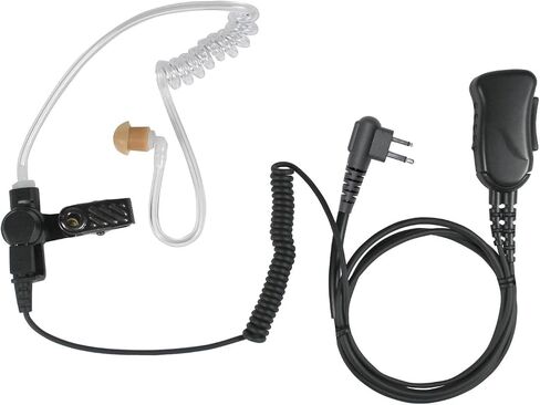 PRYME® SPM-1303 Mirage™ Wired Auxiliary Lapel Mic Surveillance Kit (1-Wire) with Noise Reducing Mic Element and Acoutistic Tube Earphone-for: Motorola 2-Pin(Side) Standard Radio Models in Kuwait