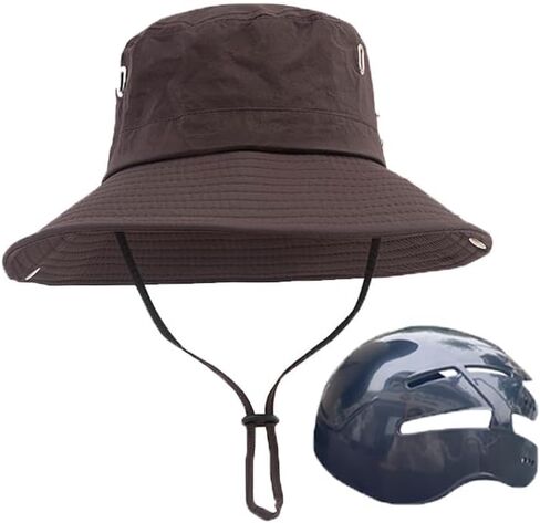 Bucket Hats with Cycling Helmet for Unisex Adults Novelty Fashion Breathable Sunscreen Head Protection Bicycle Helmet Hats in Saudi Arabia