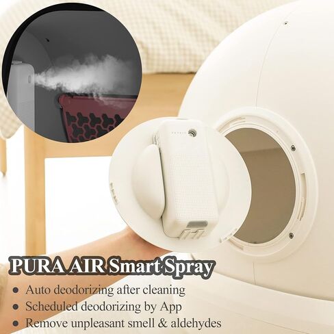 Self Cleaning Cat Litter Box, New Version Automatic Cats Litter Box APP Remote Control and Large Space, Automatic Cat Litter Box Strong Odor Control in Saudi Arabia