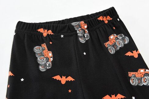 Toddler Boys Halloween Pajamas Glow in The Dark Skeleton Pjs Cotton Sleepwear 2 Piece Pant Sets Halloween Outfit for Kids in Kuwait