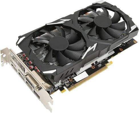 بطاقة رسومات الألعاب RX 580، بطاقة رسومات GPU للألعاب سعة 8 جيجابايت GDDR5 256 بت مع، DVI، 16 x PCI Express 3.0 بطاقة رسومات مراوح التبريد، لألعاب المكتب المنزلي in Saudi Arabia