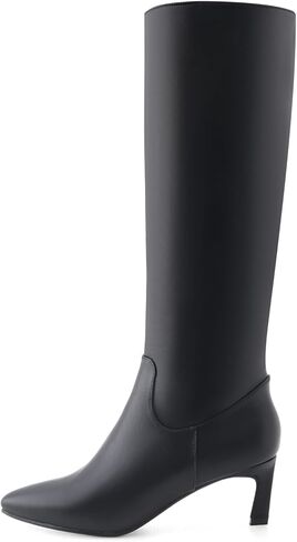 أحذية عالية للركبة للنساء بكعب قطة ومقدمة مدببة وكعب منخفض متوسط ​​وطويل in Kuwait