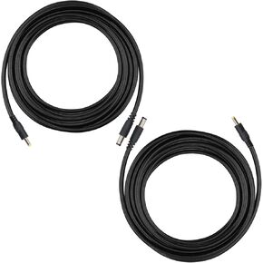 Chewproof Power Cable for Solar Panel Connector, 5.5x2.1 to 4.0x1.7 Male DC Plug, Compatible with Spypoint, Stealth Cam, Moultrie & Muddy Trail Cameras, 79in/2m Length, 2 Pack