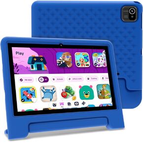 Kids Tablet 10 inch, Tablets for Kids with Shockproof Case, 32GB Storage(TF Expand 512GB), Google Kids Space, Parental Control, Kids Safe Contents, 5G WiFi, Dual Cameras, BT 5.0 - Pink
