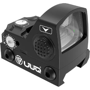 UUQ Mini Reflex Green Dot Sight Shake Awake Optic Sight for Rifles, Pistols and Shotguns 2MOA,12 Brightness Adjustment Red Dot Scope,HD1088 Suitable for RMR or 20mm Picatinny Rail