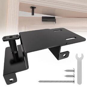 Adjustable Child Safety Door Top Lock, Glide Lock Child Safety Top Lock For Door, Metal Top Of Door Locks For Kids Safety, Door Top Lock For Interior Exterior French Door For Childproofing White