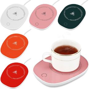 5 عبوات من أكواب القهوة الدافئة للمكتب مع إيقاف تلقائي، سخان كهربائي لتدفئة الحليب والشاي والقهوة الساخنة لجميع الأكواب والأكواب، لوحة تسخين لشمع الشمع، هدايا لعيد الميلاد والكريسماس in Kuwait