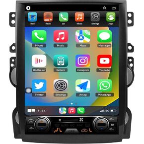 راديو ستيريو للسيارة 5G-WiFi 8-Core (4GB+64GB) لسيارة Chevy Malibu 2013 2014 2015، شاشة لمس 12.1 بوصة مع Carplay Android Auto، 5.0 بلوتوث FM/AM/RDS DSP GPS SWC A/C in Kuwait