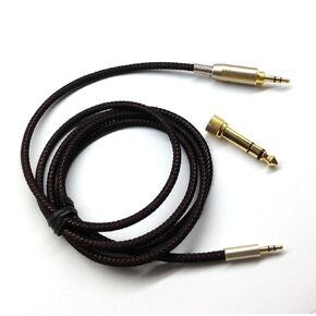 ABLET Replacement Audio Upgrade Cable Compatible with Sennheiser Momentum 4, ACCENTUM, PXC550, PXC550 ii, PXC480, ACCENTUM Plus Headphones 3meters/10feet with 6.35mm Adapter