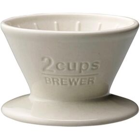 KINTO SCS 27629 Brewer, 2 cups, Porcelain, White, Coffee, Dishwasher Safe