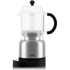 Bodum 17oz Chambord Electric Espresso Coffee Maker, Plastic Carafe w/Wi-Fi Control & Programmable Timer, Polished Stainless Steel