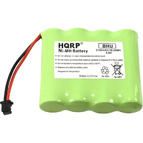 HQRP 4.8V Battery Compatible with DSC BATT2148V 4PH-H-AA2100-S-D22 WS4920HE WTK5504 Wireless Security System Alarm Panel 17000153