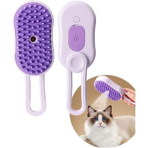 أداة تنظيف ذاتي 3 في 1: فرشاة تدليك بالبخار لإزالة شعر الحيوانات الأليفة، مناسبة للقطط والكلاب in Kuwait