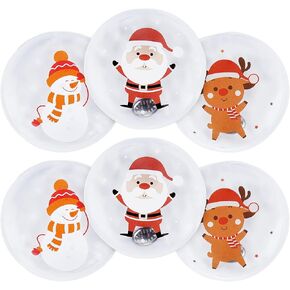 Hand Warmers, 6 PCS Reusable Hand Warmers, Mini Christmas Pocket Warmers, Winter Christmas Snap Heat Pack for Outdoor Camping, Hiking, Mountaineering (Santa Claus/Snowman/Reindeer)