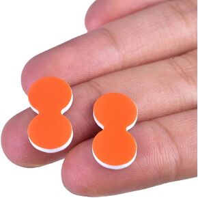 24pcs EVA Fly Fishing Floats, Fishing Strike Indicators Fly Fishing Foam Floats rgonomic Design Strike Indicator Tackle Fishing Accessories for Fly Fishing, River Fishing, Lakes Fishing(Orange)