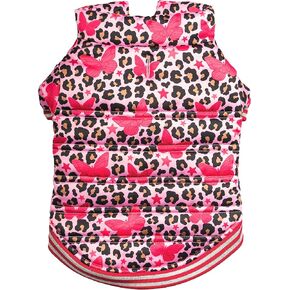 Doggy Parton Butterfly Spot Puffer Jacket - M